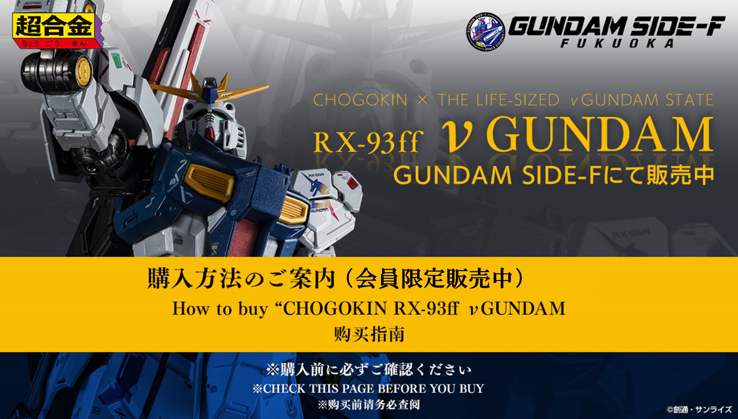 超合金 RX-93ff νガンダム GUNDAM SIDE-F限定